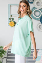 Load image into Gallery viewer, COLLAR NECK SOLID TOP - krisglamcloset