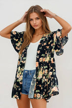Load image into Gallery viewer, Breezy Bloom Tiered Kimono - krisglamcloset