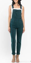 Load image into Gallery viewer, Judy Blue High Waist Garment Dyed Double Cuff Overall BF - krisglamcloset