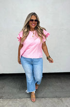 Load image into Gallery viewer, GARDEN STROLL FLUTTER SLEEVE TOP - krisglamcloset