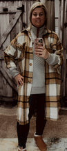Load image into Gallery viewer, Plaid Button Down Double Pocket Long Coat - krisglamcloset