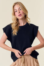 Load image into Gallery viewer, COTTON FRENCH TERRY CREW NECK MUSCLE SWEATSHIRT - krisglamcloset