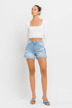 Load image into Gallery viewer, VERVET REBECCA HIGH RISE DOUBLE CUFFED BOYFRIEND SHORTS - krisglamcloset