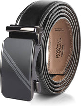 Load image into Gallery viewer, Men’s Genuine Leather Ratchet Belt with Automatic Buckle - krisglamcloset