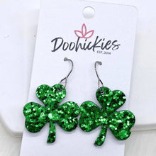 Load image into Gallery viewer, 1.25" Itty Bitty Shamrocks -Earrings - krisglamcloset
