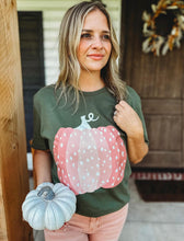 Load image into Gallery viewer, Blush Pumpkin Graphic Tee - krisglamcloset
