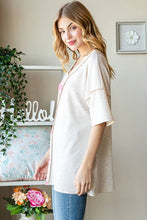 Load image into Gallery viewer, SOLID AND FLORAL TOP - krisglamcloset