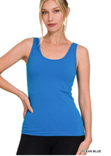 Load image into Gallery viewer, Zenana FRONT & BACK 2-WAY V-NECK / U-NECK SEAMLESS TANK - krisglamcloset