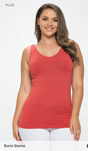 Load image into Gallery viewer, Reversible V or U Neckline Plus Seamless Tank - krisglamcloset
