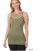 Load image into Gallery viewer, ZENANA SEAMLESS TRIPLE CRISS-CROSS FRONT CAMI J
