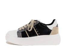Load image into Gallery viewer, Elvera Flatform Sneaker - Black - krisglamcloset