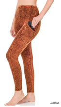 Load image into Gallery viewer, ZENANA MINERAL WASH WIDE WAISTBAND FULL LENGTH LEGGINGS - krisglamcloset