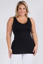 Load image into Gallery viewer, Reversible V or U Neckline Plus Seamless Tank - krisglamcloset