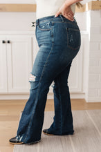 Load image into Gallery viewer, Cassandra High Rise Control Top Distressed Flare Jeans - krisglamcloset