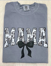 Load image into Gallery viewer, Floral Mama Comfort Color Tee – Gray - krisglamcloset