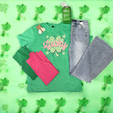 Load image into Gallery viewer, Lucky Shamrock Clover St Patrick's Day T-Shirt - krisglamcloset