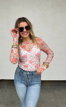 Load image into Gallery viewer, VINTAGE FLORAL MESH TOPS - krisglamcloset