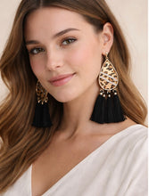 Load image into Gallery viewer, Not My First Rodeo Teardrop Tassel Earrings - krisglamcloset