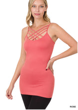 Load image into Gallery viewer, SEAMLESS TRIPLE CRISS-CROSS FRONT CAMI J - krisglamcloset