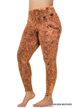 Load image into Gallery viewer, ZENANA PLUS MINERAL WASH WIDE WAISTBAND FULL LEGGINGS WITH POCKETS - krisglamcloset
