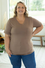 Load image into Gallery viewer, Michelle Mae Sophie Pocket Tee - Mocha - krisglamcloset