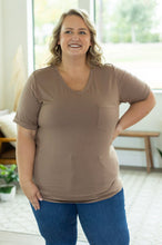 Load image into Gallery viewer, Michelle Mae Sophie Pocket Tee - Mocha - krisglamcloset