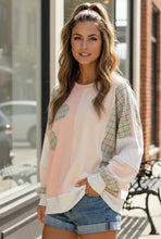 Load image into Gallery viewer, Sunday Peach Patchwork Top