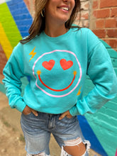 Load image into Gallery viewer, SMILEY LOVE NEVER FAILS Sweatshirt - krisglamcloset