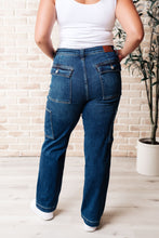 Load image into Gallery viewer, Leila High Rise Cargo Straight Jeans - krisglamcloset