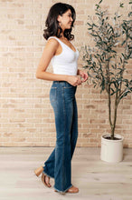 Load image into Gallery viewer, Miley High Waist Control Top Frayed Hem Flare Jeans - krisglamcloset