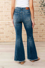 Load image into Gallery viewer, Miley High Waist Control Top Frayed Hem Flare Jeans - krisglamcloset