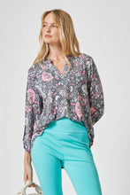Load image into Gallery viewer, 3/4 Sleeve LIZZY MEDALLION Wrinkle Free Blouse - krisglamcloset