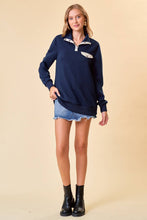 Load image into Gallery viewer, DIAMOND COTTON PADDING PULL OVER WITH METAL SNAP - krisglamcloset