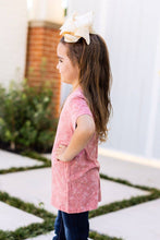 Load image into Gallery viewer, Girls' Strawberry Daiquiri Acid Wash Tee - krisglamcloset