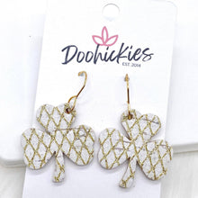 Load image into Gallery viewer, 1.25" Itty Bitty Shamrocks -Earrings - krisglamcloset
