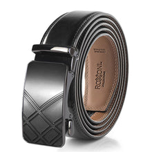 Load image into Gallery viewer, Men’s Genuine Leather Ratchet Belt with Automatic Buckle - krisglamcloset