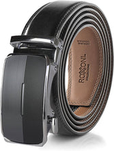 Load image into Gallery viewer, Men’s Genuine Leather Ratchet Belt with Automatic Buckle - krisglamcloset