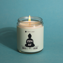 Load image into Gallery viewer, Zen Af (Green) relaxing and funny candle -9 oz - krisglamcloset