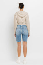 Load image into Gallery viewer, VERVET VALERIE HIGH RISE RAW HEM BERMUDA SHORTS - krisglamcloset