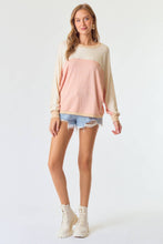 Load image into Gallery viewer, COLORBLOCK DOLMAN KNIT TOP - krisglamcloset