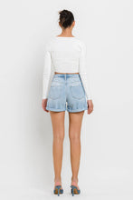 Load image into Gallery viewer, VERVET REBECCA HIGH RISE DOUBLE CUFFED BOYFRIEND SHORTS - krisglamcloset