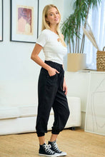 Load image into Gallery viewer, Leisure Pants With Side Button Detail - krisglamcloset