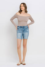 Load image into Gallery viewer, VERVET LORETTA HIGH RISE MIDI SHORTS - krisglamcloset