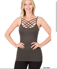 Load image into Gallery viewer, SEAMLESS TRIPLE CRISS-CROSS FRONT CAMI J - krisglamcloset