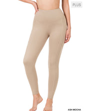 Load image into Gallery viewer, ZENANA PLUS BRUSHED MICROFIBER FULL LENGTH LEGGINGS - krisglamcloset