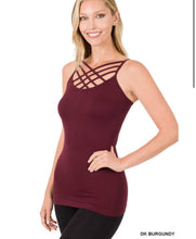 Load image into Gallery viewer, ZENANA SEAMLESS TRIPLE CRISS-CROSS FRONT CAMI J
