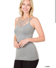 Load image into Gallery viewer, SEAMLESS TRIPLE CRISS-CROSS FRONT CAMI J - krisglamcloset