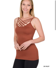 Load image into Gallery viewer, ZENANA SEAMLESS TRIPLE CRISS-CROSS FRONT CAMI J
