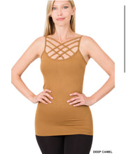 Load image into Gallery viewer, SEAMLESS TRIPLE CRISS-CROSS FRONT CAMI J - krisglamcloset
