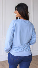 Load image into Gallery viewer, HEAD IN THE SKY LIGHT BLUE CREWNECK SWEATSHIRT - krisglamcloset